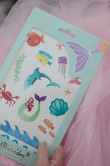 MERMAID TEMPORARY TATTOOS 18PCS
