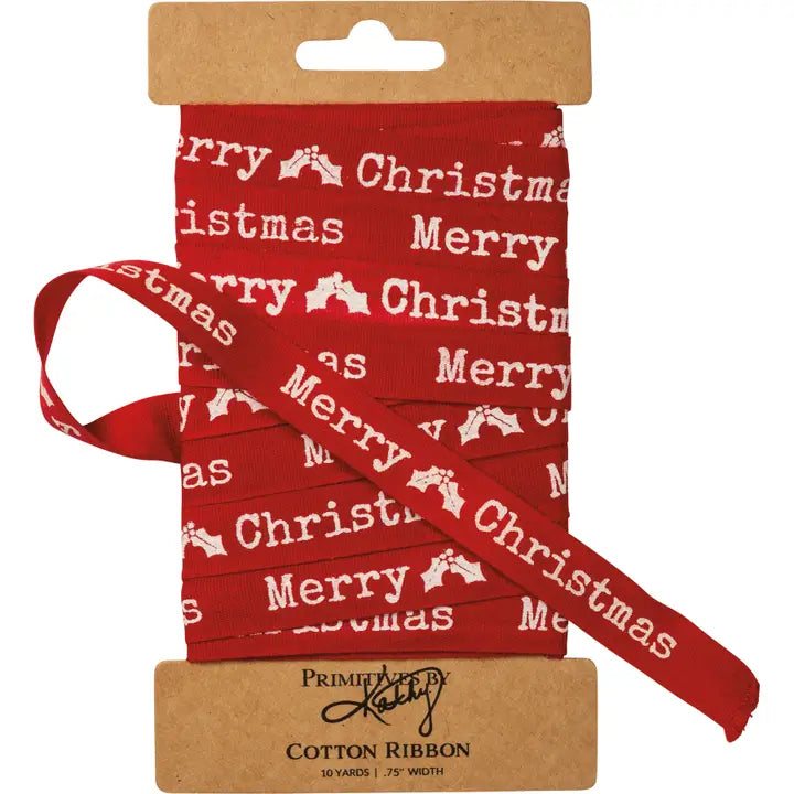 MERRY CHRISTMAS RED RIBBON