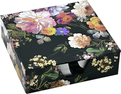 MIDNIGHT FLORAL DESK NOTES