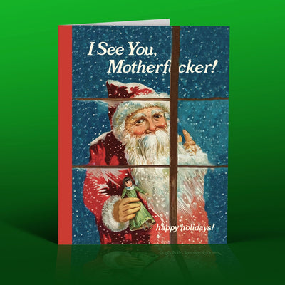 I See You Mf@! Christmas Card