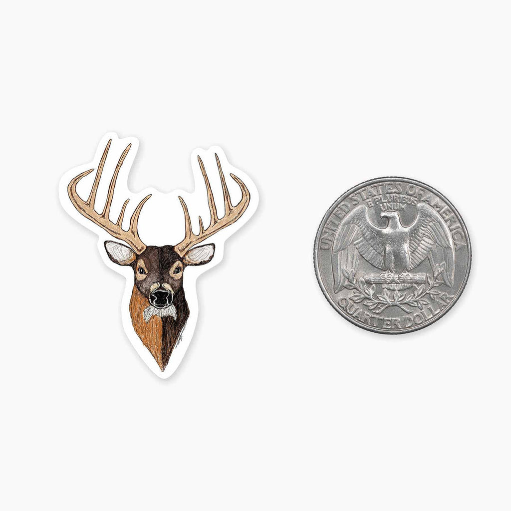 Deer Head - 1.5" Vinyl Sticker