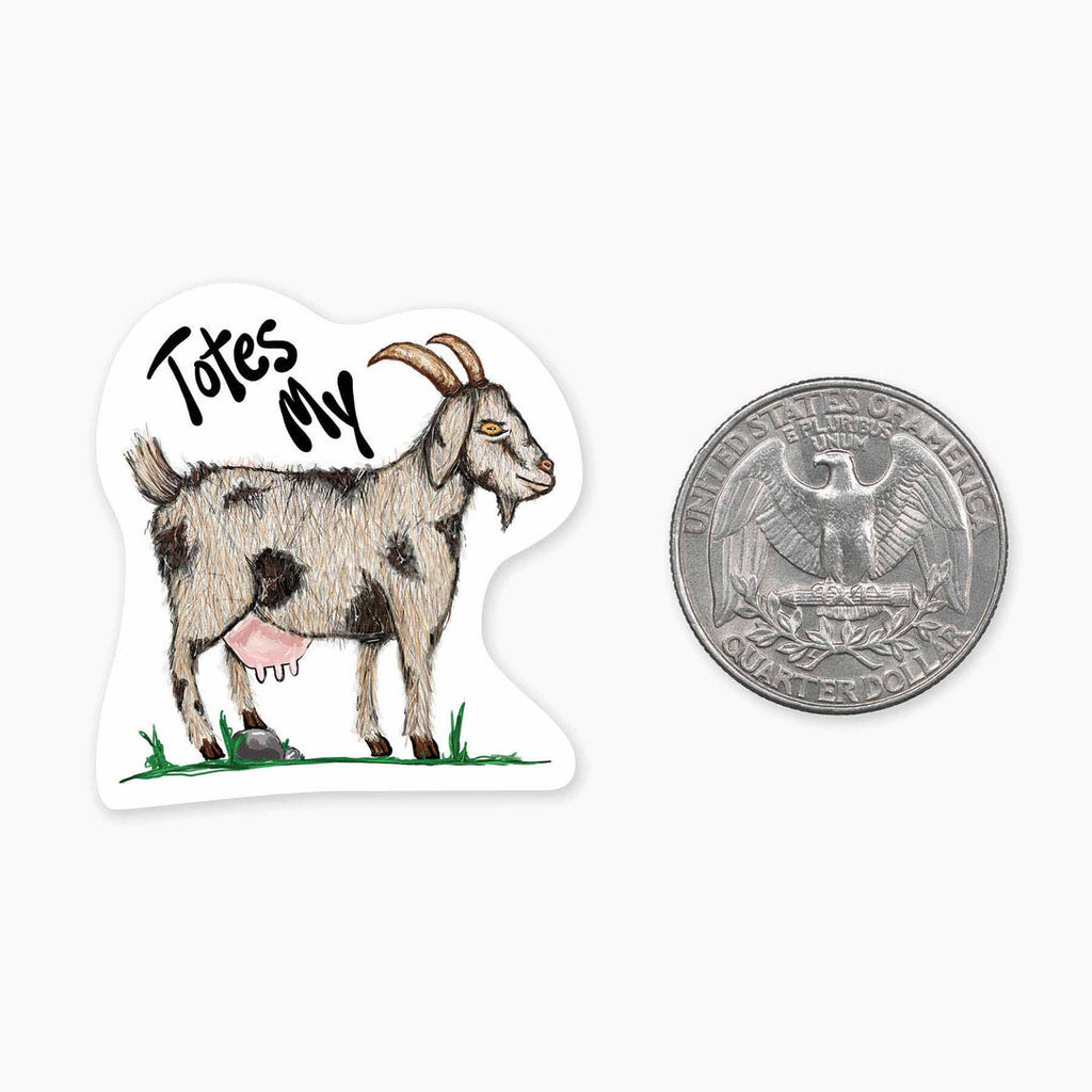 Totes My Goat - 1.5" Vinyl Sticker