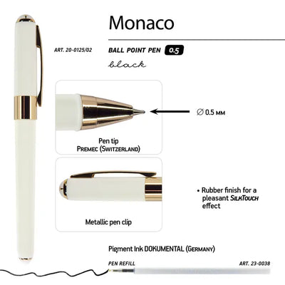 Monaco Fine Point Soft Touch Pen, 0.5mm