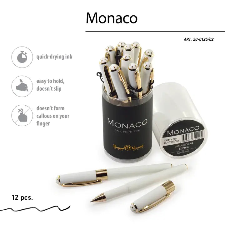 Monaco Fine Point Soft Touch Pen, 0.5mm