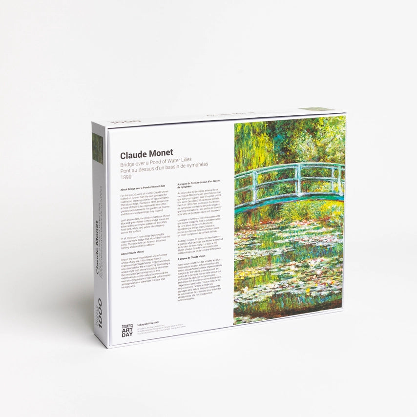 PUZZLE - MONET - BRIDGE OVER A POND OF WATER LILIES
