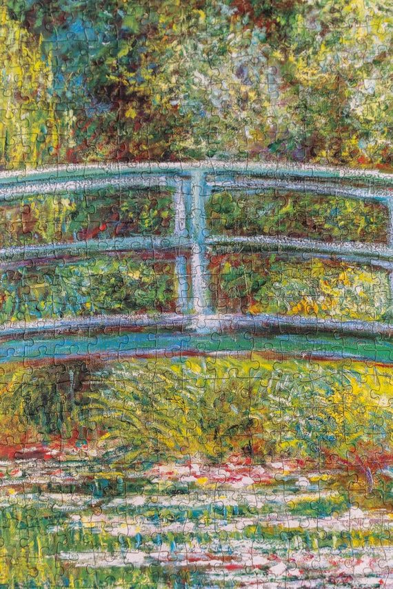 PUZZLE - MONET - BRIDGE OVER A POND OF WATER LILIES