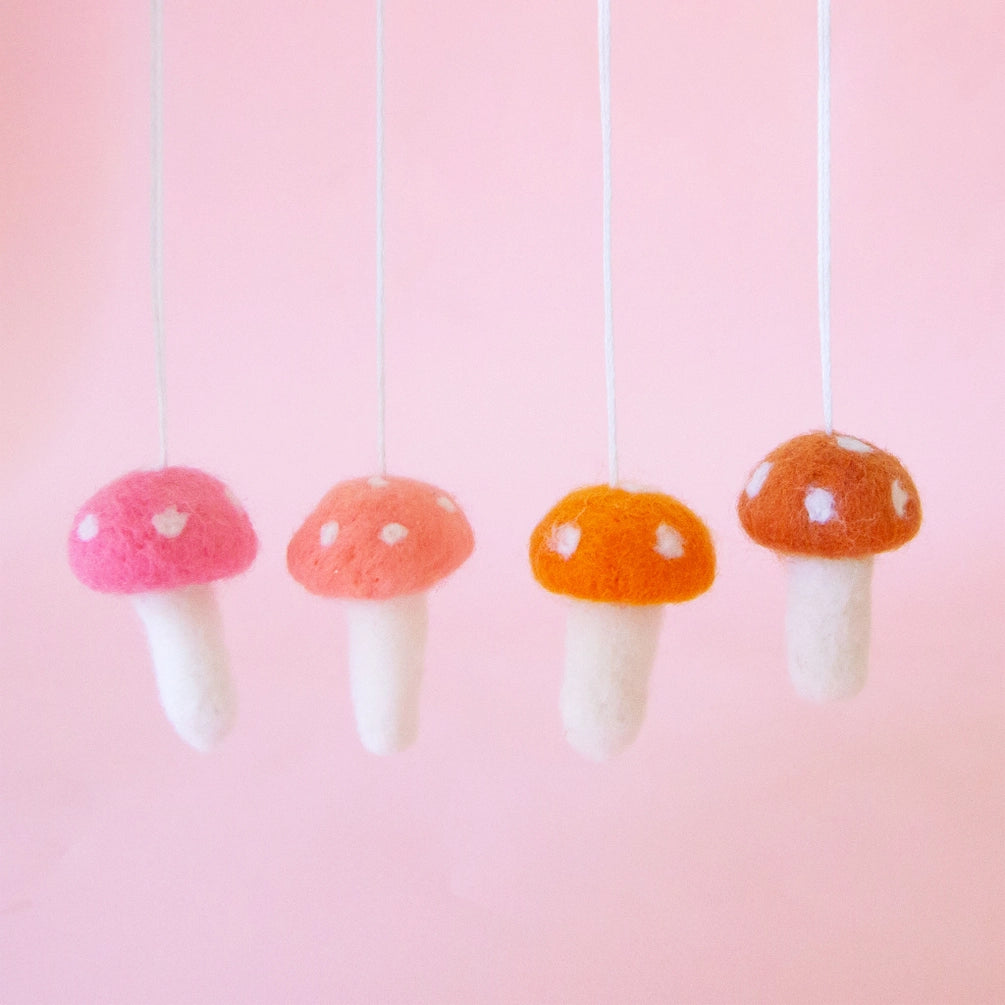 Holiday Felt Mushroom Ornament