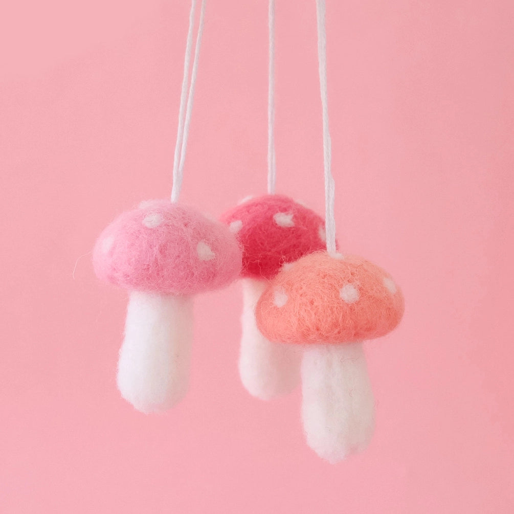 Holiday Felt Mushroom Ornament