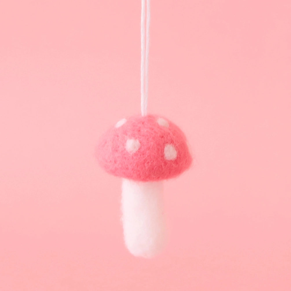 Holiday Felt Mushroom Ornament