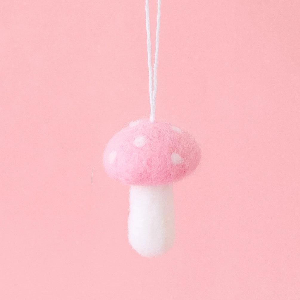 Holiday Felt Mushroom Ornament