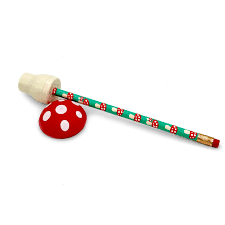 WRITER'S WORKSHOP - MUSHROOM PENCILS AND SHARPENER SET