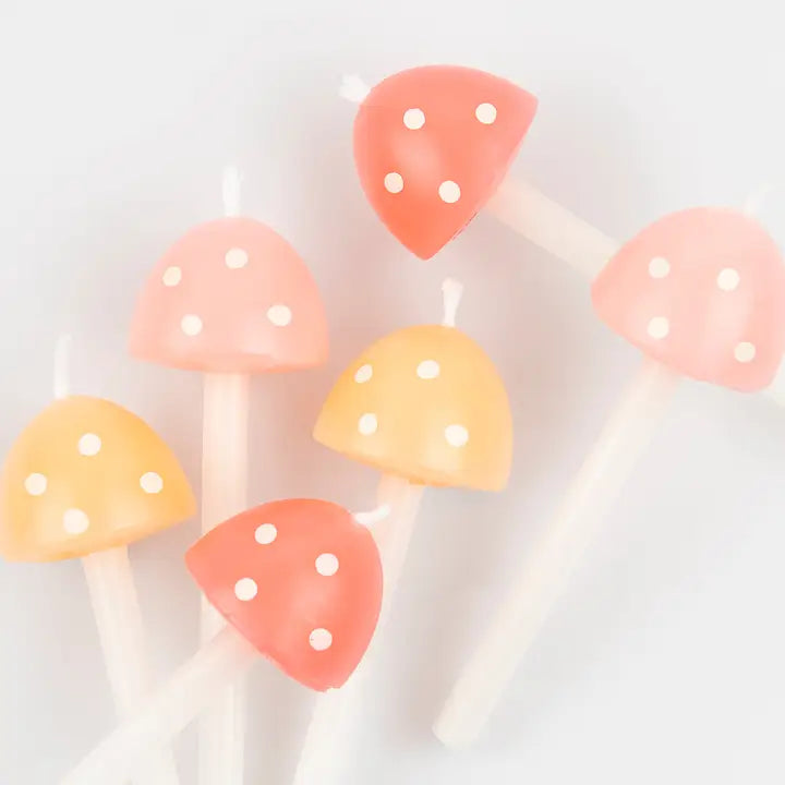 MUSHROOM BIRTHDAY CANDLES
