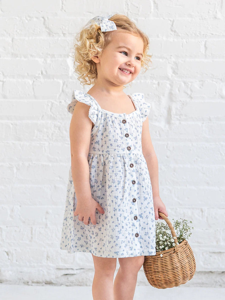 Maisy Muslin Ruffle Strap Dress