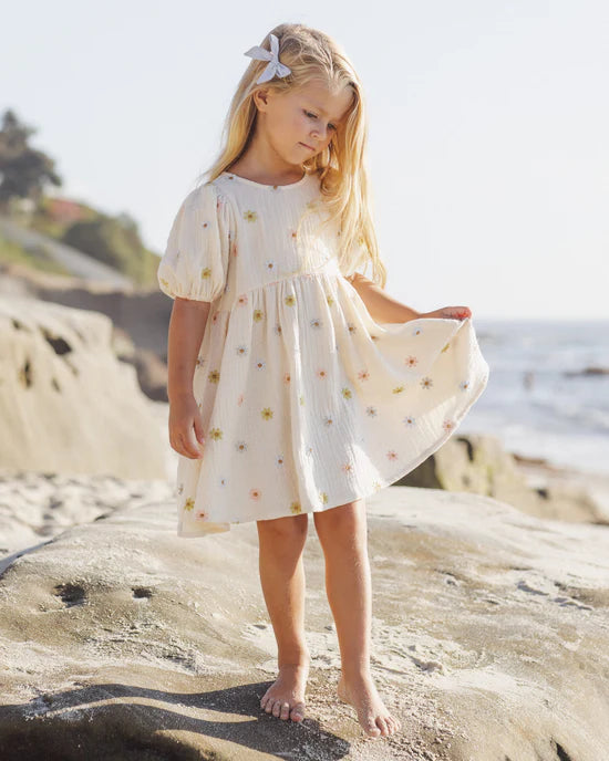 Marley Dress Embroidered Daisies