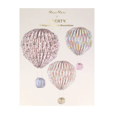 Meri Meri X Liberty Origami Balloon Decorations