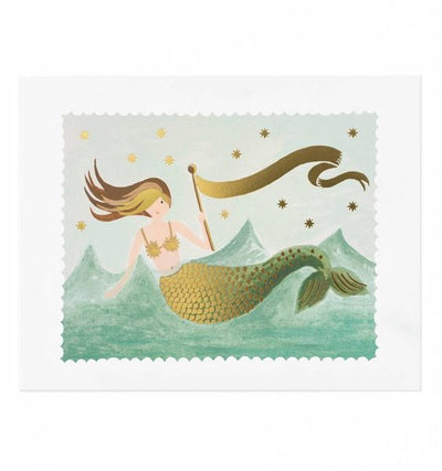 VINTAGE MERMAID ART PRINT