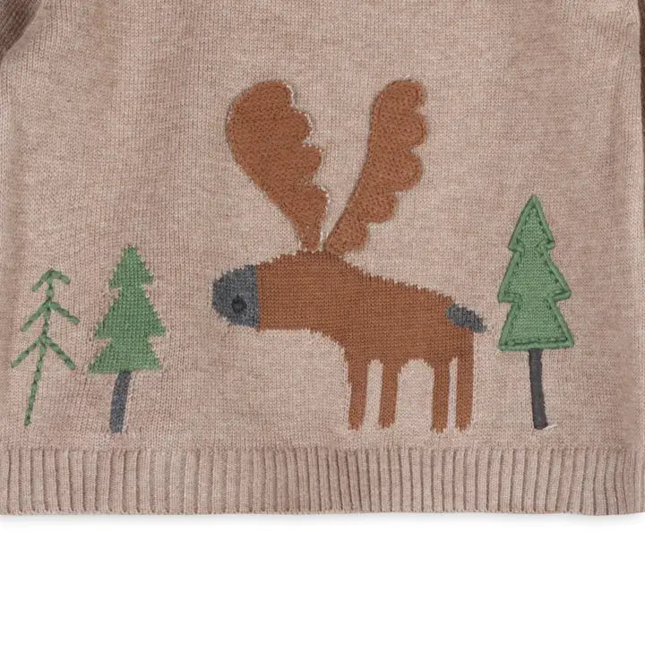 Moose Woods Knit Baby Pullover