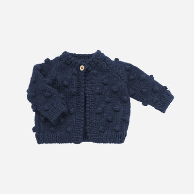 POPCORN CARDIGAN - NAVY