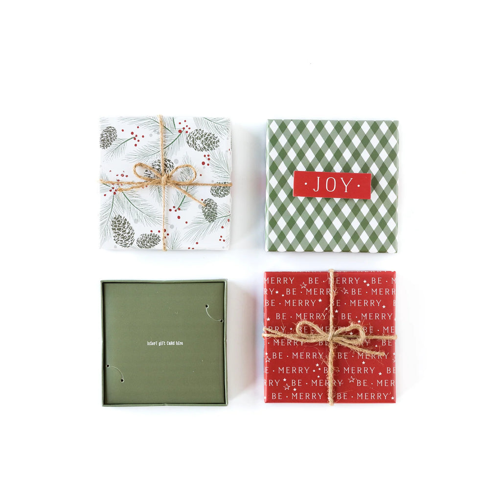 NEEDLES AND CONES GIFT CARD BOXES (SET OF 3)