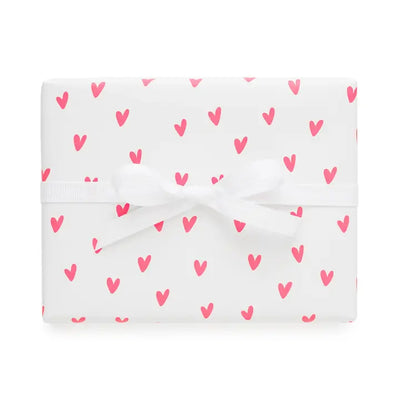 GIFT WRAP SINGLE SHEETS - NEON HEART