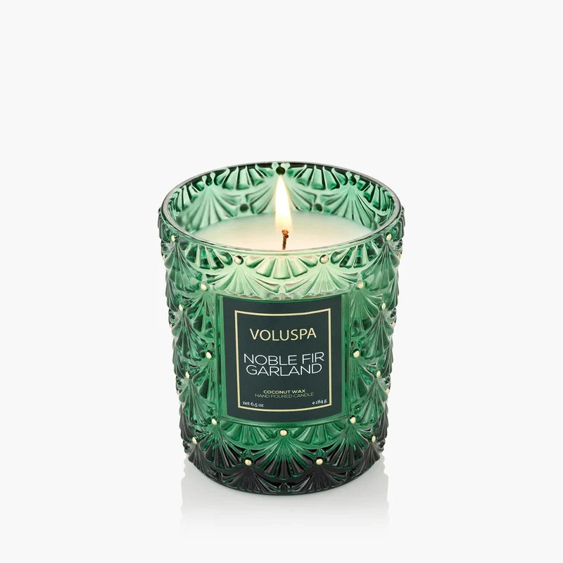 Voluspa Noble Fir Garland, Classic Candle 6.5oz