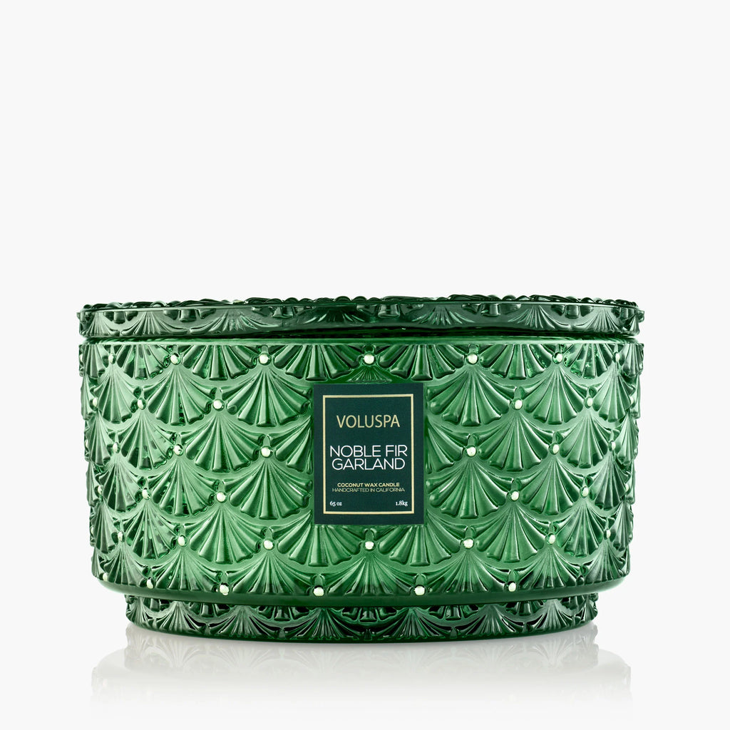 Voluspa Noble Fir Garland, Centerpiece Candle 65oz