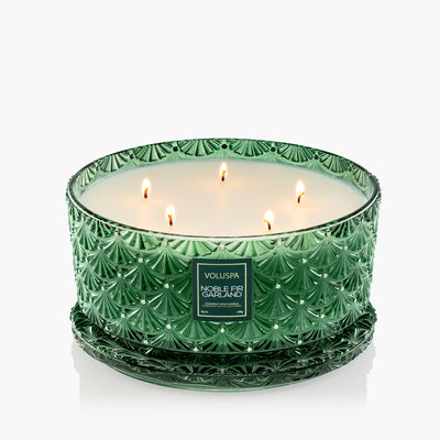 Voluspa Noble Fir Garland, Centerpiece Candle 65oz