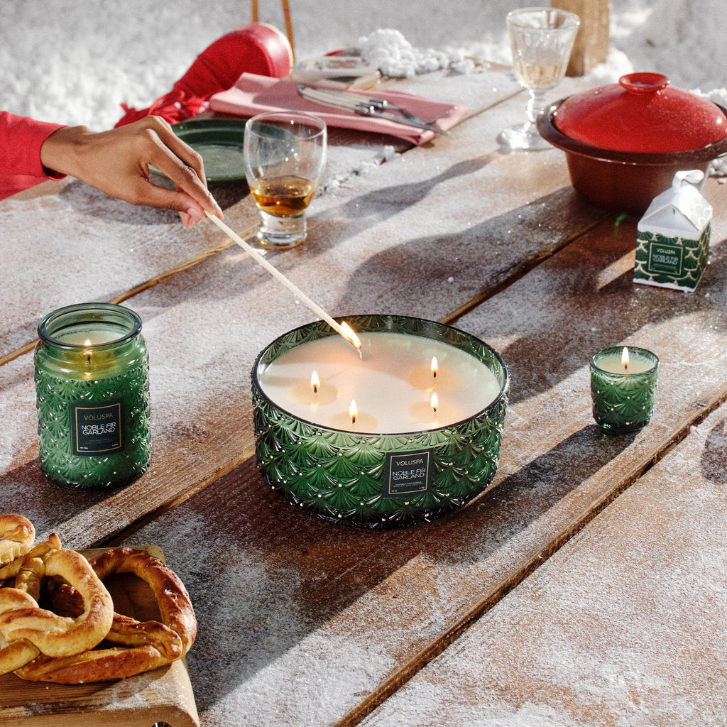 Voluspa Noble Fir Garland, Centerpiece Candle 65oz