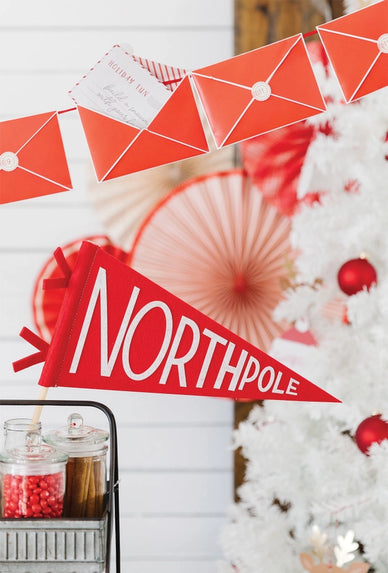 BELIEVE NORTH POLE FELT PENNANT