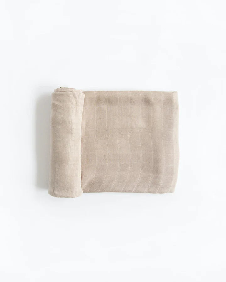 DELUXE MUSLIN SWADDLE - OATMEAL