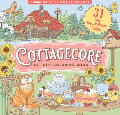 COTTAGECORE ADULT COLORING BOOK