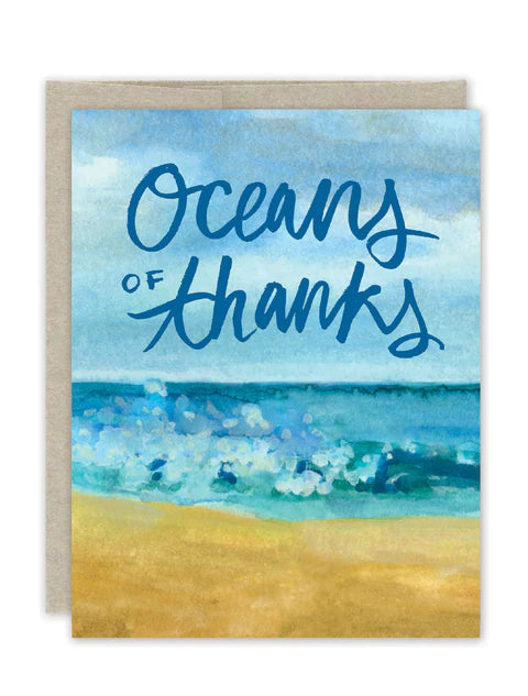 OCEANS OF THANKS BOXED CARDS - SET OF 10