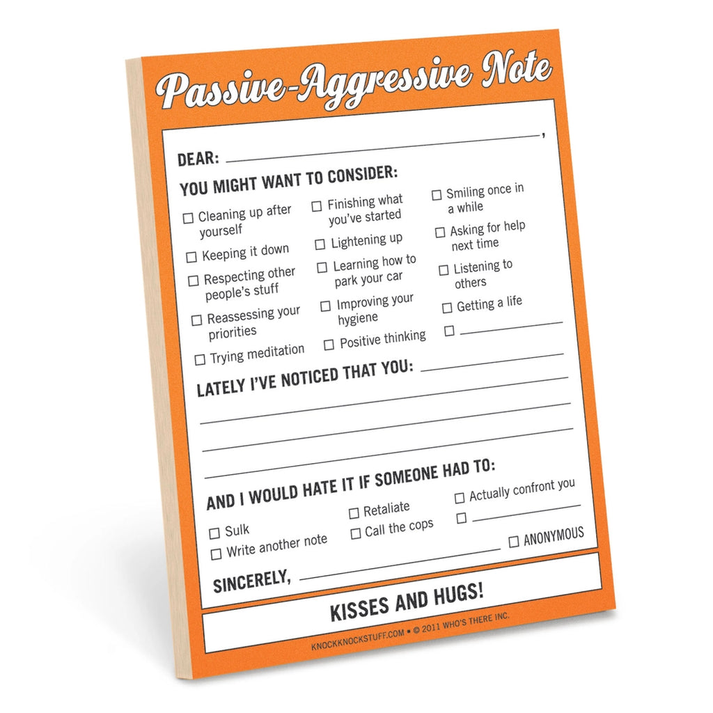 PASSIVE-AGRESSIVE NIFTY NOTES
