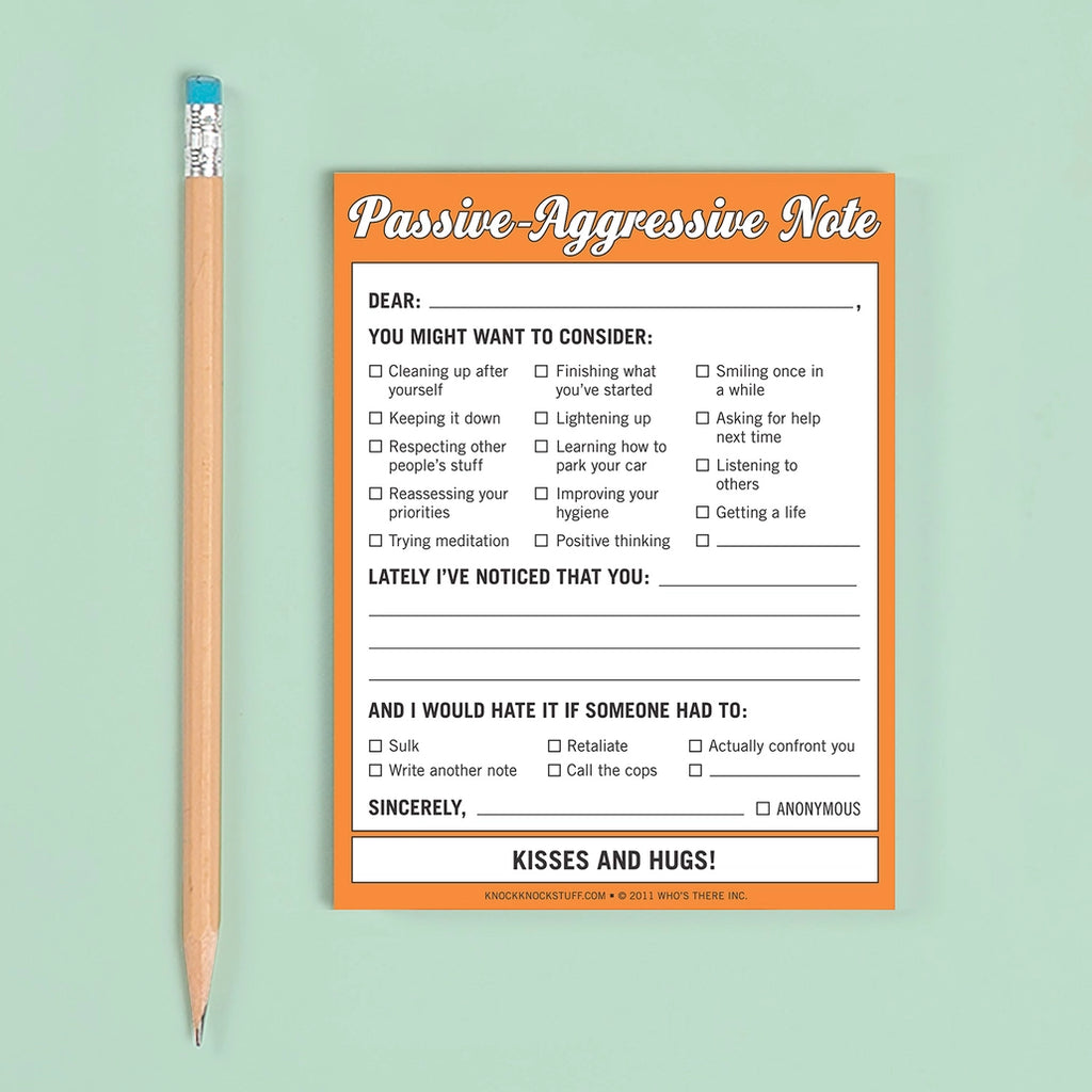 PASSIVE-AGRESSIVE NIFTY NOTES