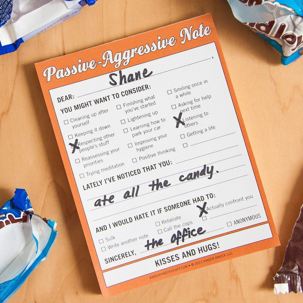 PASSIVE-AGRESSIVE NIFTY NOTES
