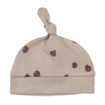 Oatmeal Pinecone | 0-3M Organic Knotted Hat