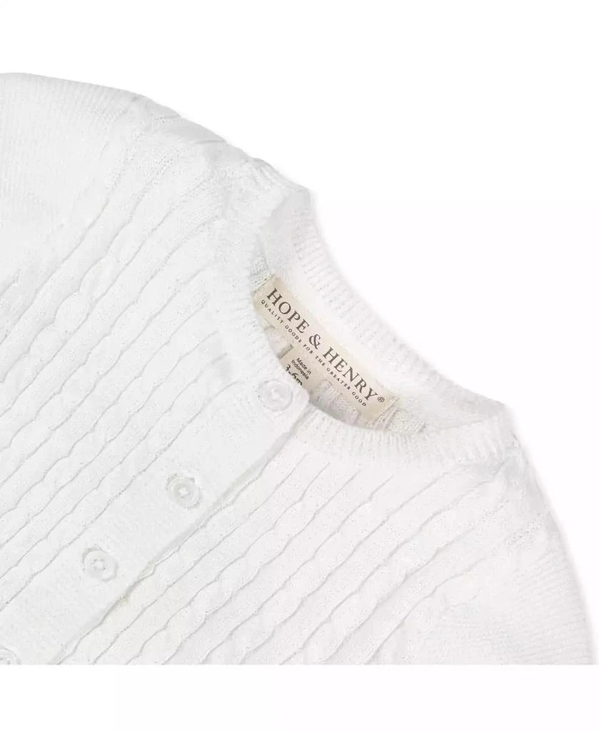 Organic Cable Cardigan Sweater