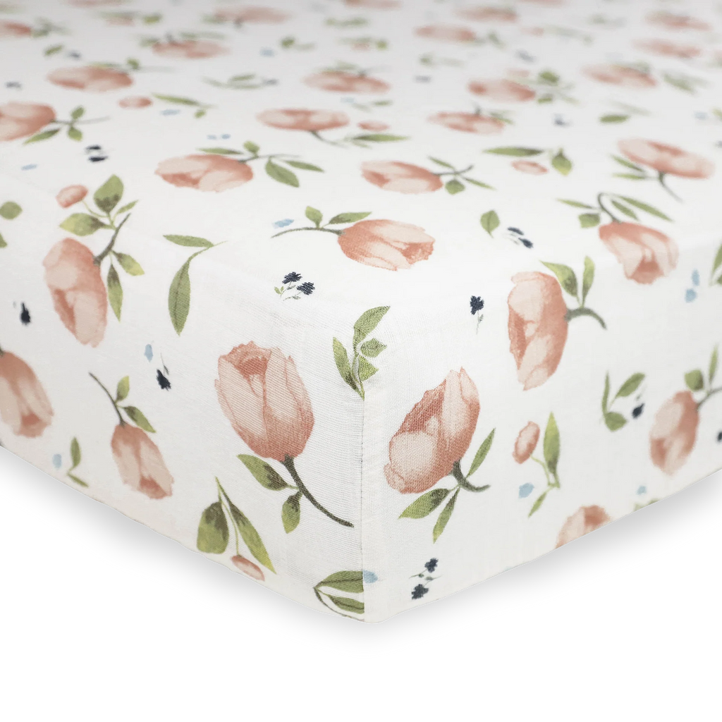 Organic Cotton Muslin Crib Sheet