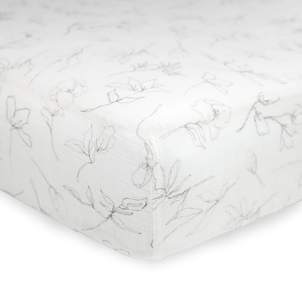 Organic Cotton Muslin Crib Sheet