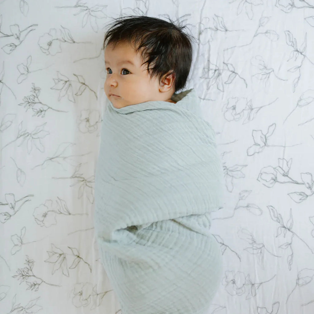 Organic Cotton Muslin Crib Sheet