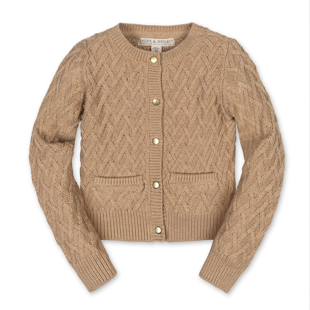 Organic Herringbone Cardigan