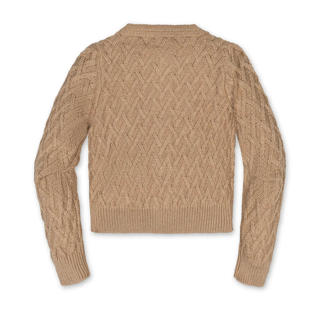 Organic Herringbone Cardigan