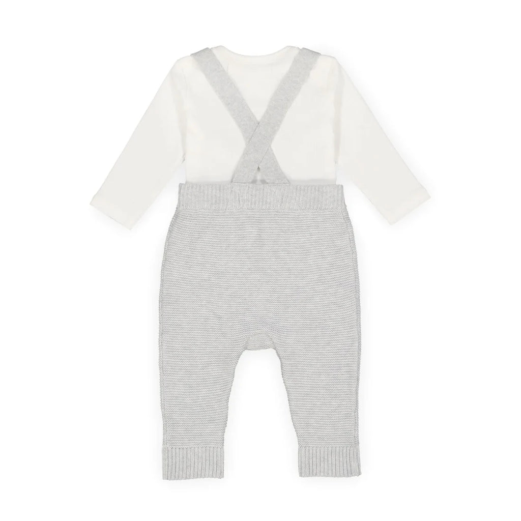 Organic Knit Bodysuit & Sweater Overall Set