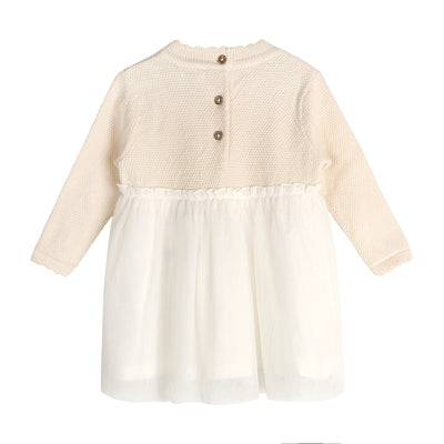 Pearl Knit Classic Sweater Top & Tutu Baby Dress - Organic Cotton