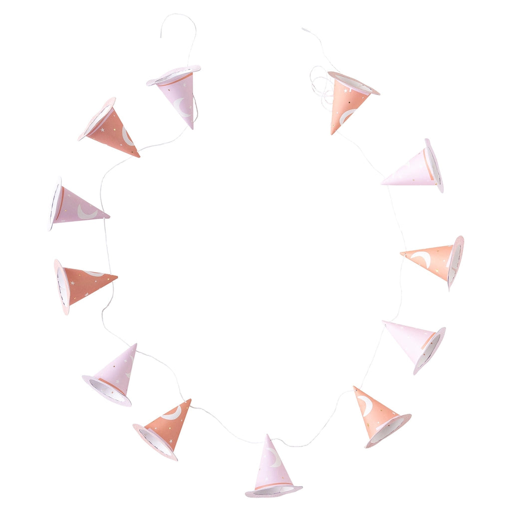 PINK WITCH HAT BANNER - Final Sale