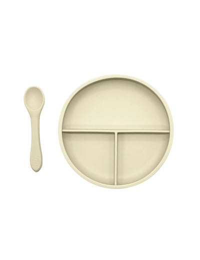 Bogo Suction Divider Plate & Spoon Set