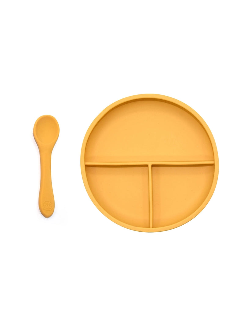 Bogo Suction Divider Plate & Spoon Set