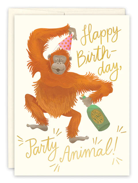 PARTY ANIMAL BIRTHDAY CARD