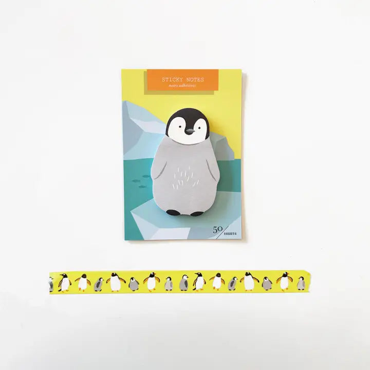 PENGUIN DIE CUT SINGLE STICKY NOTES