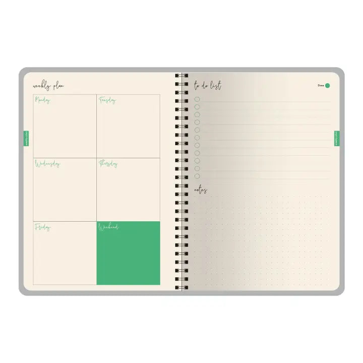 SPIRAL DAILY PLANNER - PEONY